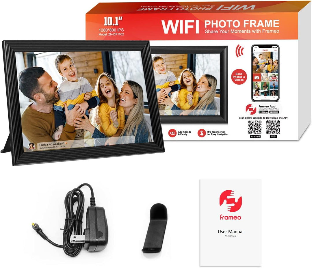 Lisslune | High-Resolution Digital Photo Frame Top-Rated Electric Picture Frame with Video Playback and Camera Features