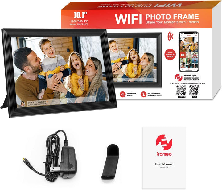 Lisslune | High-Resolution Digital Photo Frame Top-Rated Electric Picture Frame with Video Playback and Camera Features