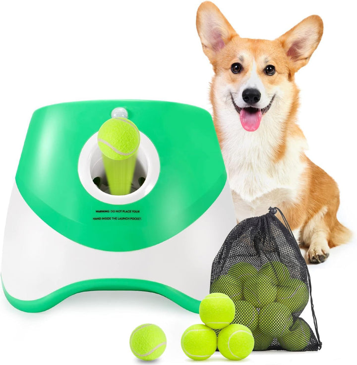 Lisslune | Automatic Dog Ball Launcher – 3 Distance Settings for Endless Fetch Fun
