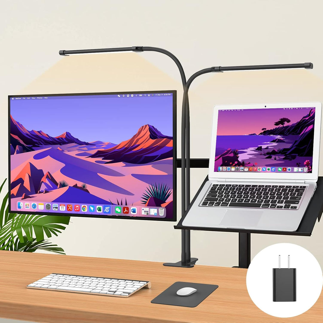 Lisslune | 77 LED Desk Clamp Lamp with 70cm Flexible Gooseneck – Ravien