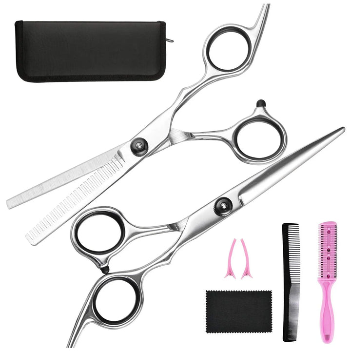 Lisslune | Professional Hair Care Set | Cutting and Thinning Scissors for Precision Hairstyles