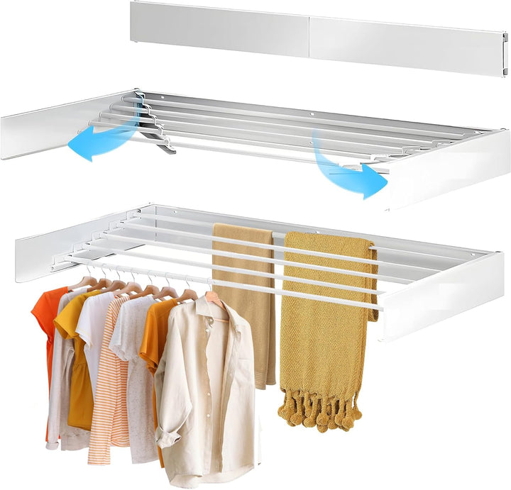 Lisslune | Wall-Mounted Foldable Clothes Drying Rack – DryWall