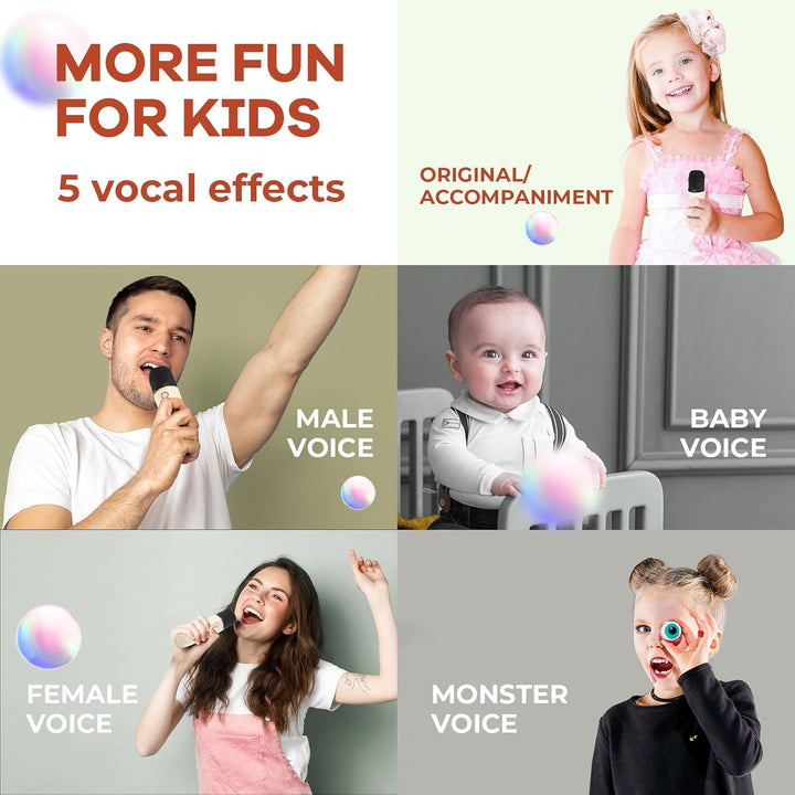 Lisslune | Portable Mini Karaoke Machine with Bluetooth Speaker & 2 Wireless Mics – Veylo