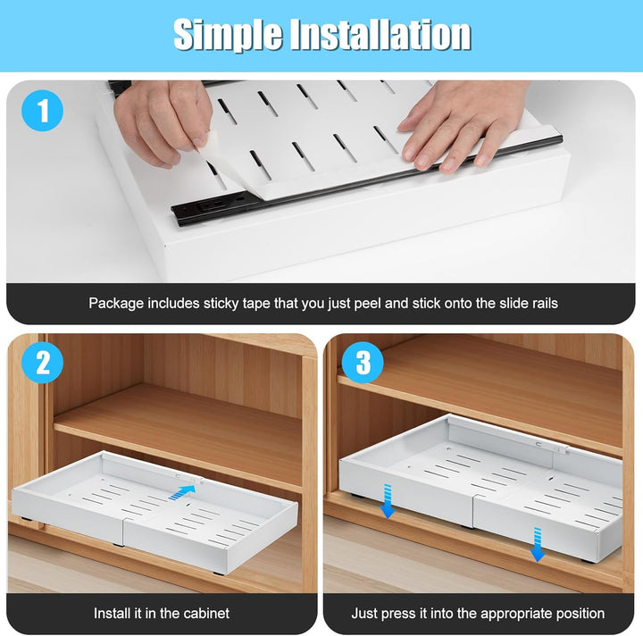 Lisslune | 2 Pack Pull-Out Cabinet Drawers – StoreEase