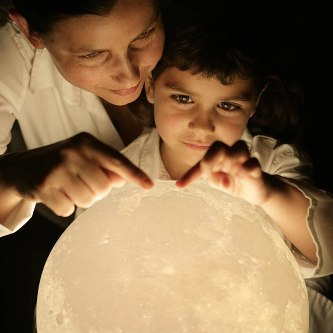Lisslune | Lunar Moon Light Lamp | Lunar Globe Light with Stand