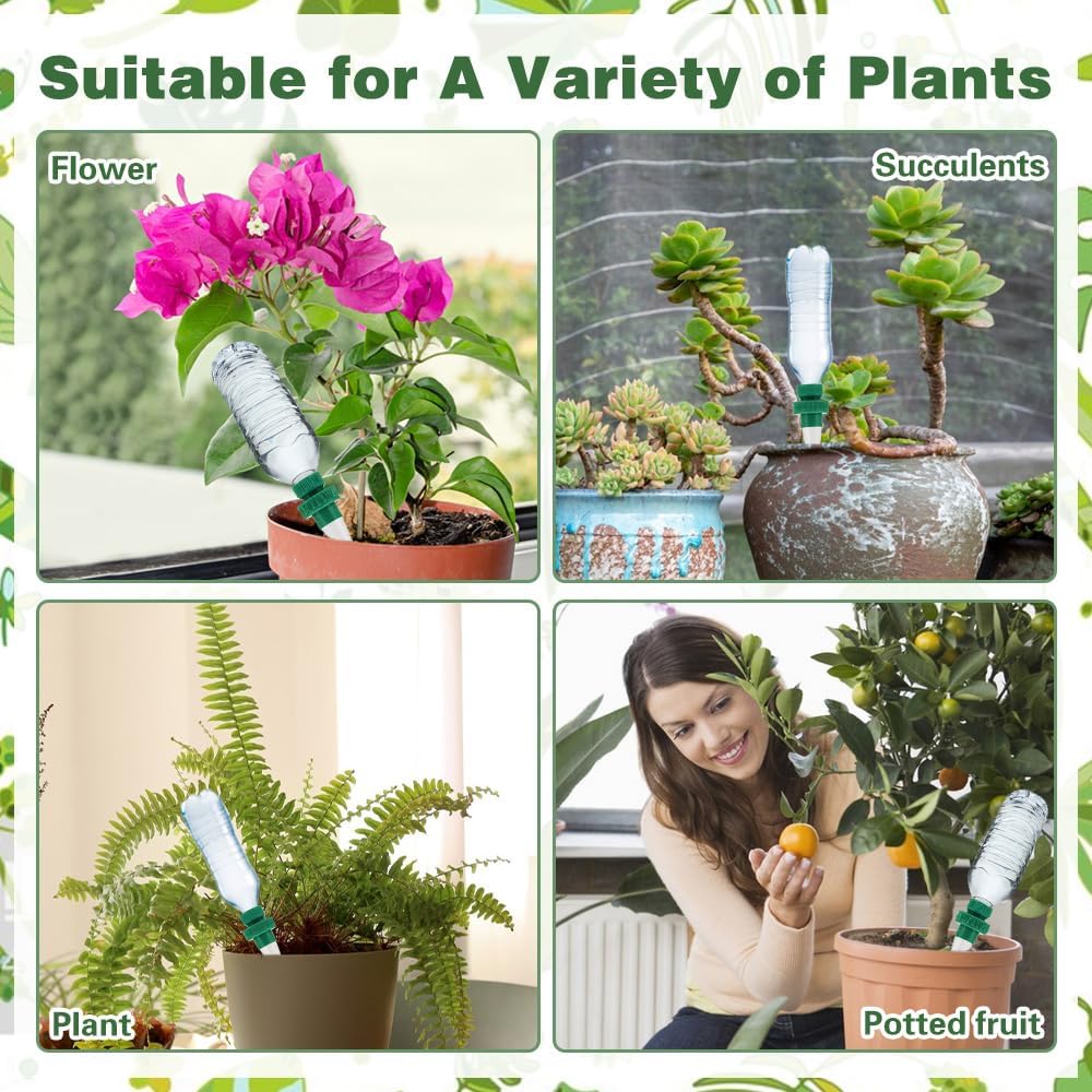 Lisslune | Self-watering spikes for plants – Automatic drip tips for bottles