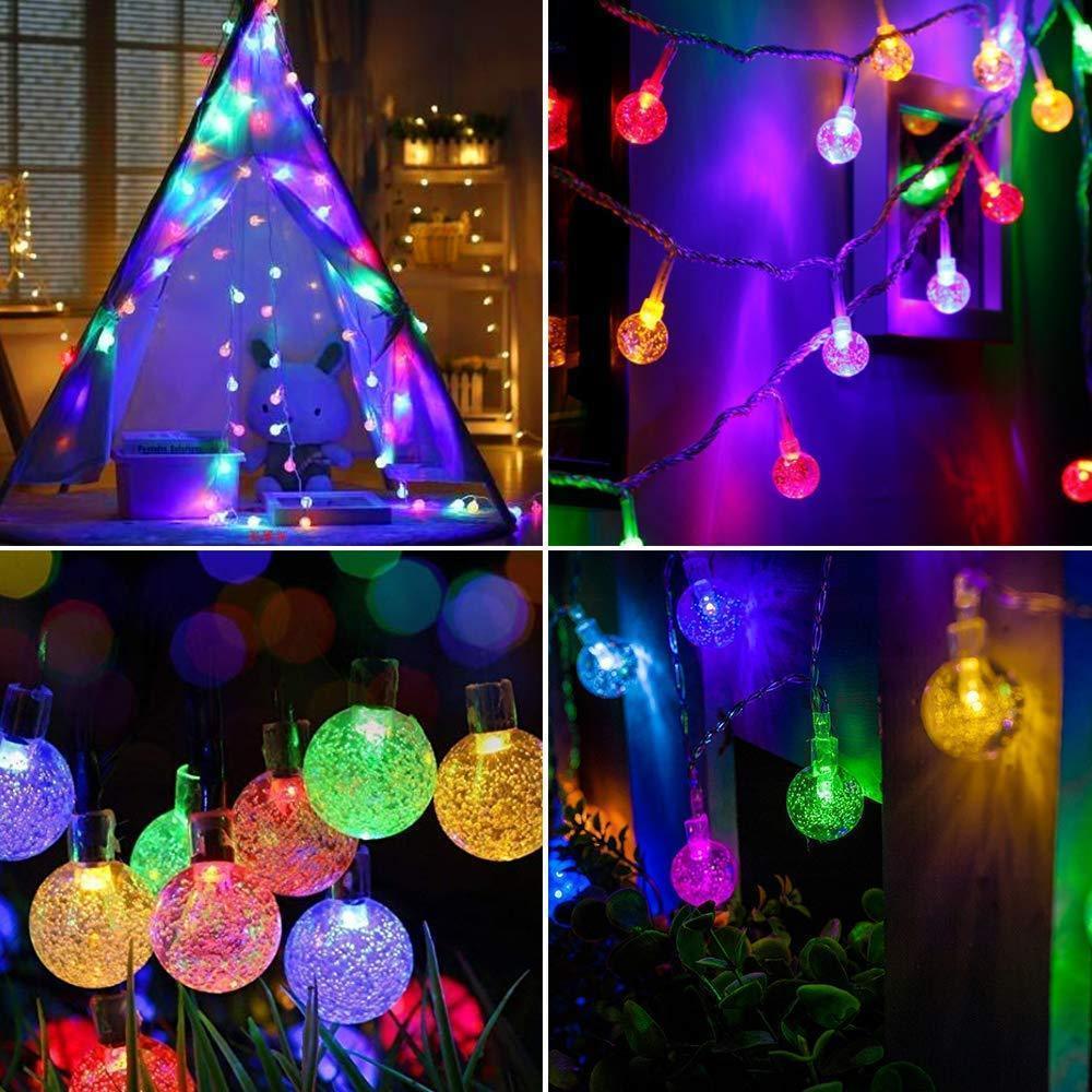 Lisslune | Solar-powered Crystal Ball String Lights