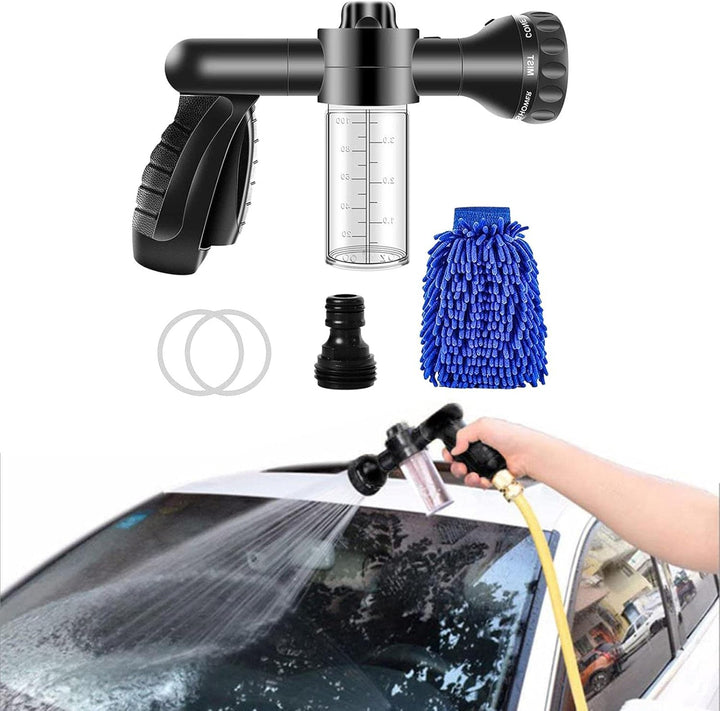 Lisslune | Multifunctional Car Wash Gun – Spray Gun with Microfiber Attachment for Thorough Cleaning