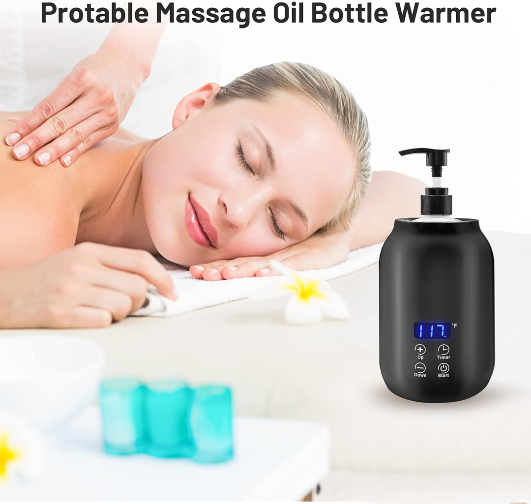 Lisslune | Professional Portable Electric Massage Oil Warmer – Fast Heating & Digital Control