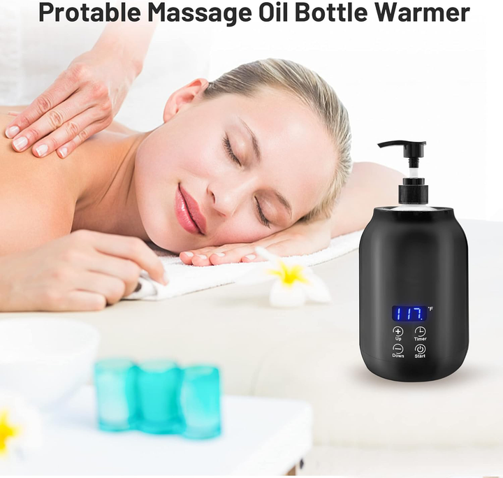 Lisslune | Professional Portable Electric Massage Oil Warmer – Fast Heating & Digital Control