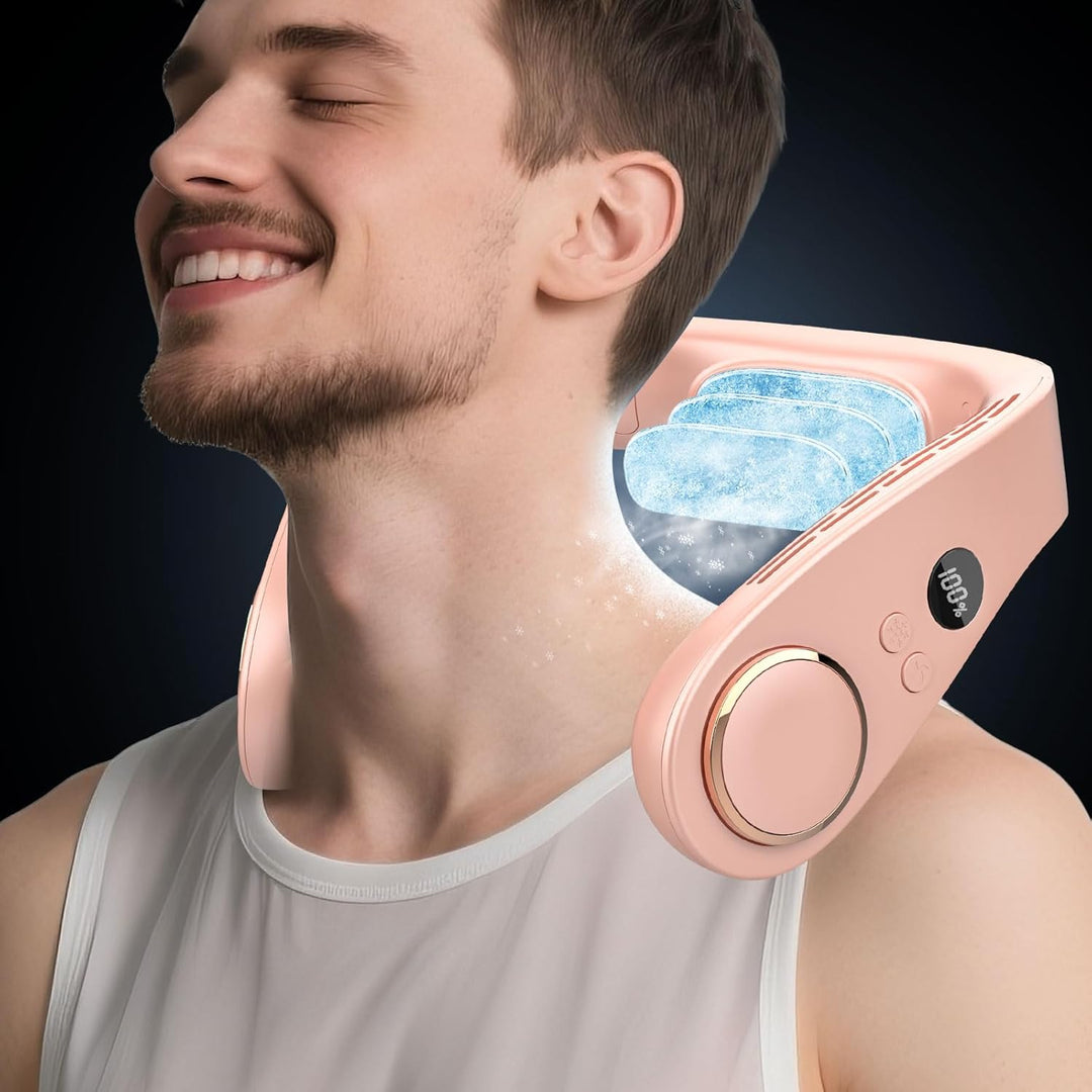 Lisslune | Neck Cooler Pro – Bladeless Neck Fan with Cooling Plate and LED Display