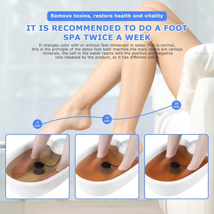 Lisslune | Ionic Detox Foot Spa | Professional-Grade, Energy Boosting & Deep Cleanse for Home Use