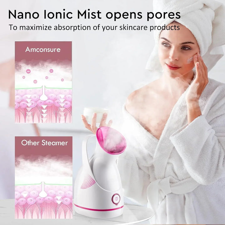 Lisslune | Nano-Ionic Facial Steamer | For Deep-Acting Skin Care