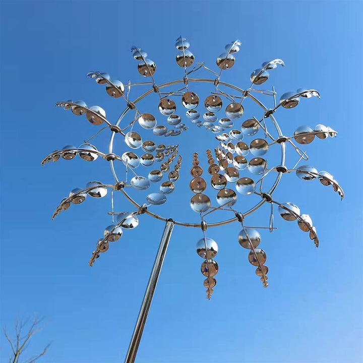 Lisslune | Anti-Rust Kinetic Metal Wind Spinner Windmill for Outdoor Garden Decor & Landscaping