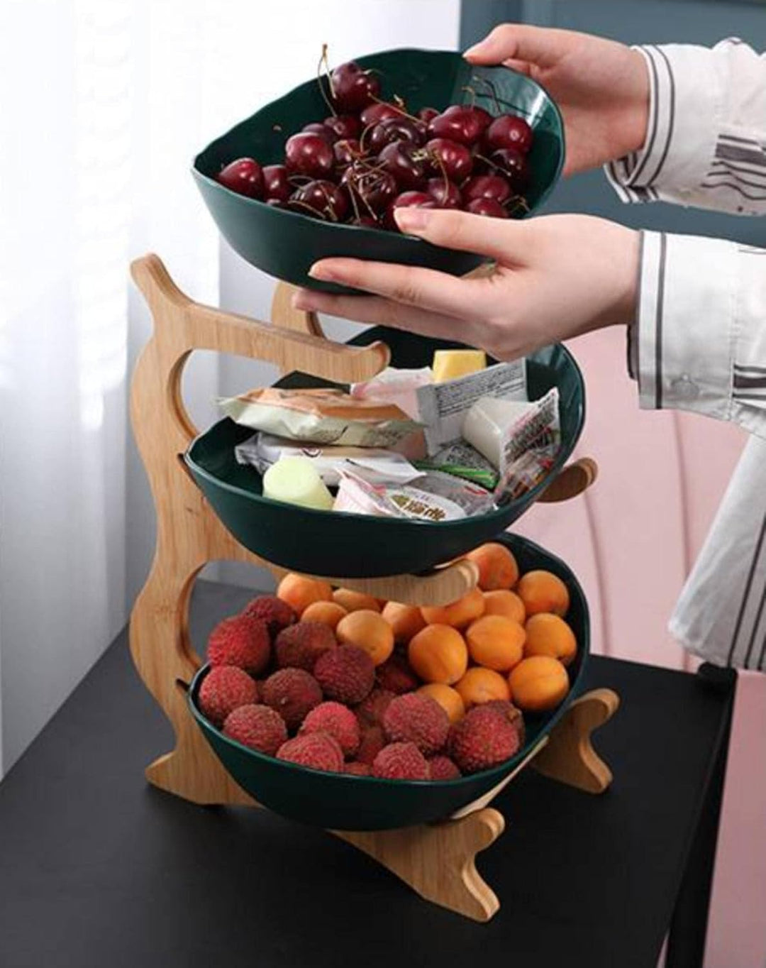 Lisslune | FruitTower - Elegant Metal Fruit Stand