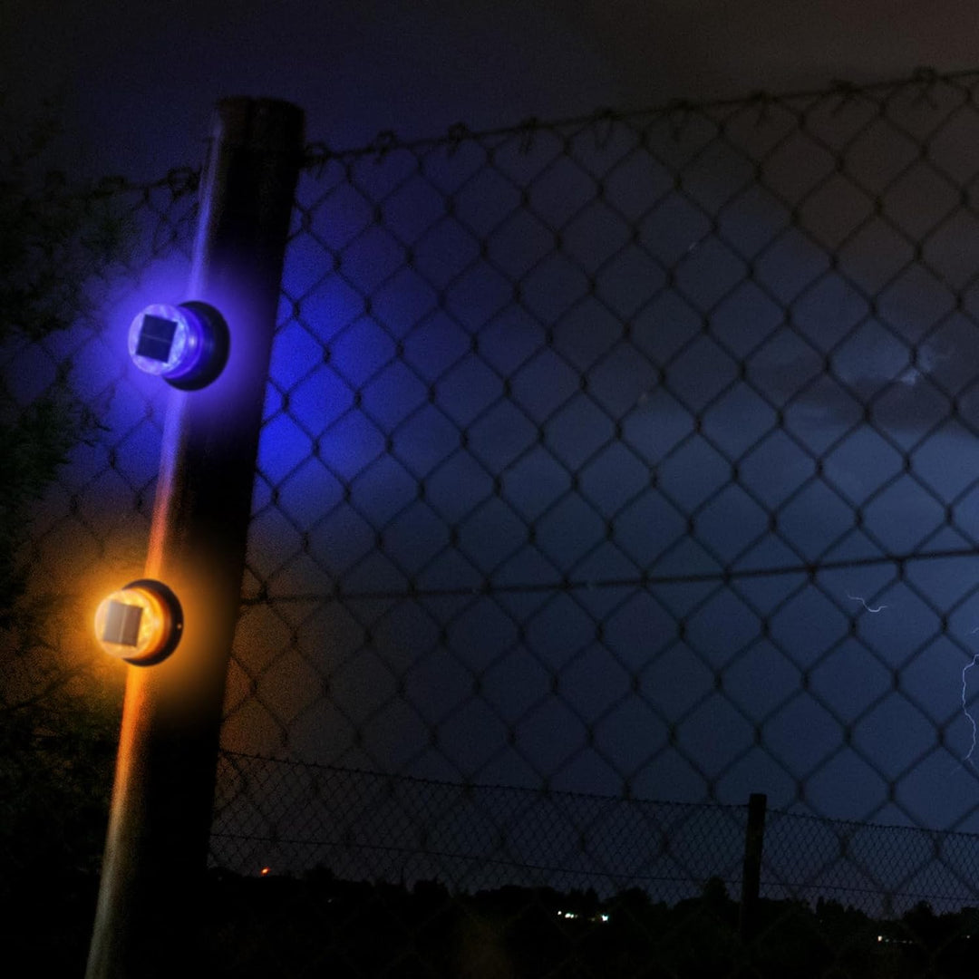 Lisslune | Solar-Powered Amber & Blue Magnetic Strobe Lights Set – Liora