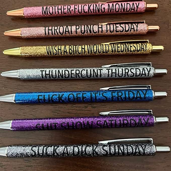 Lisslune | Funny Ballpoint Pen Set (7 pieces)