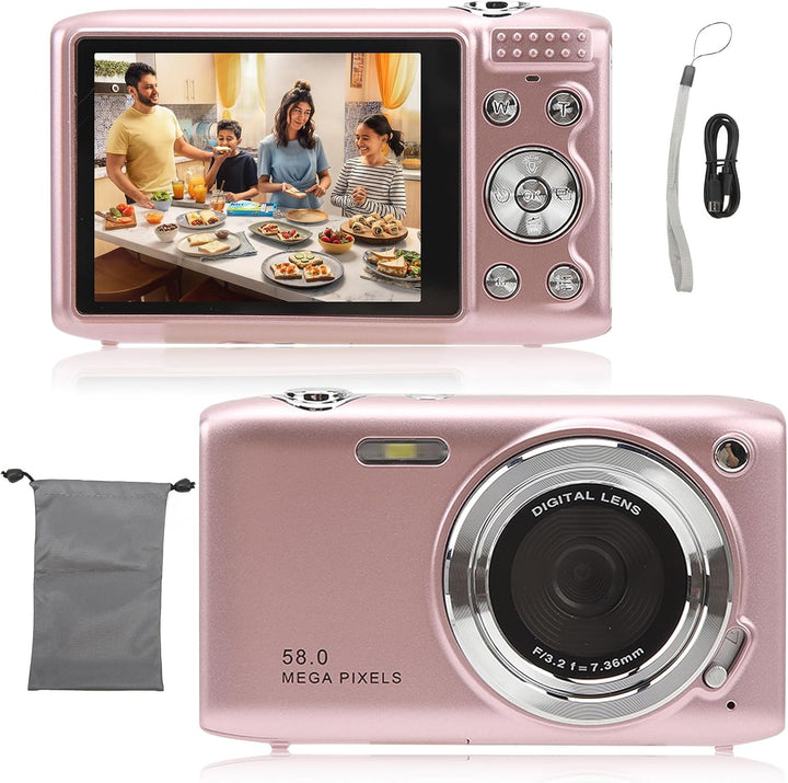 Lisslune | 4K Compact Digital Camera with 58MP Photos and 16X Zoom – Lumora
