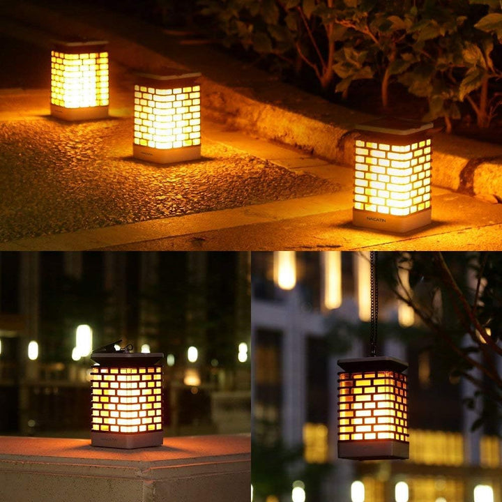 Lisslune | Solar LED garden lantern with ribbed design – Decorative outdoor lighting for garden