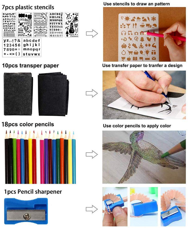 Lisslune | Pyrography Wood Burning Kit | Pyrography Pen