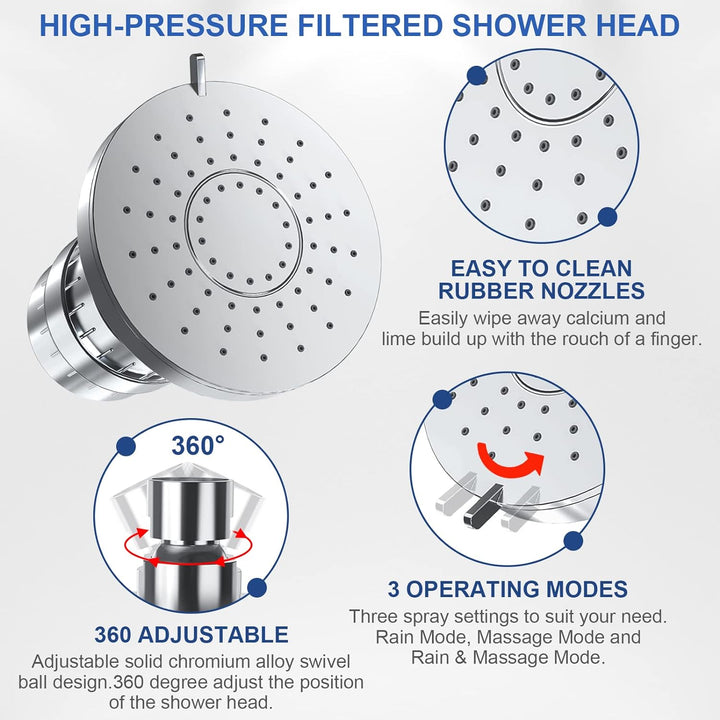 Lisslune | Filtered Showerhead – Naturally Enhances Skin Radiance & Hair Health
