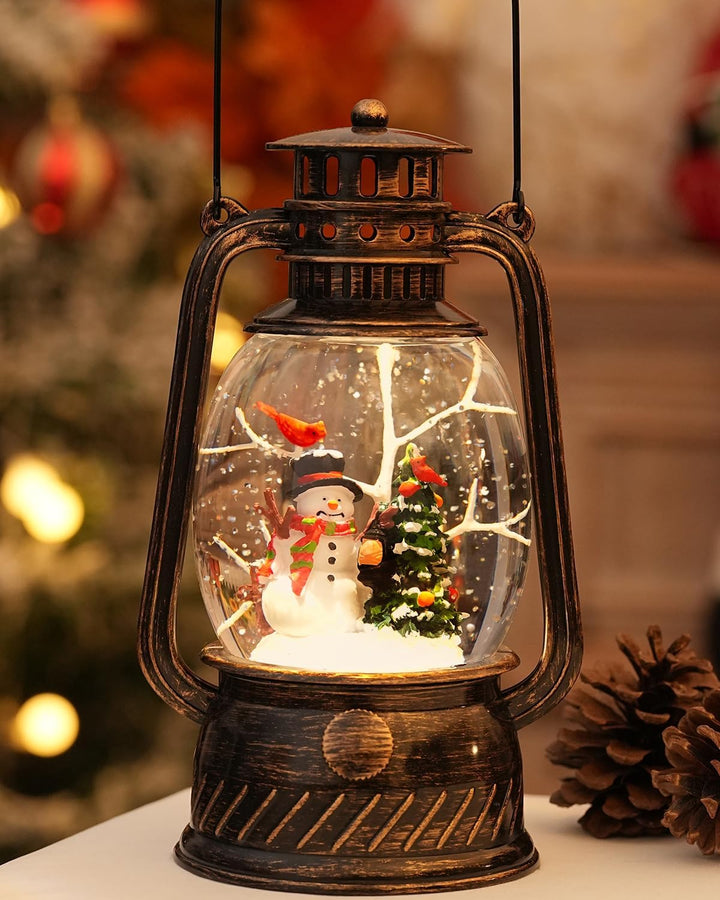 Lisslune | Autumn Gloss Decorative Lamp with Pumpkins – Warm LED Light and 6-Hour Timer