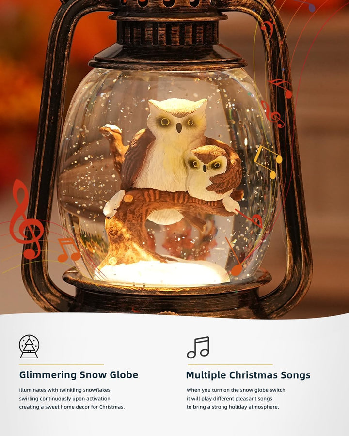 Lisslune | Autumn Gloss Decorative Lamp with Pumpkins – Warm LED Light and 6-Hour Timer