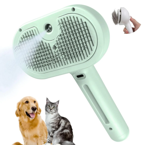 Lisslune | PawMist – Mist-Infused Massage Brush for Pets | Gentle Grooming & Cooling Care for Cats and Dogs