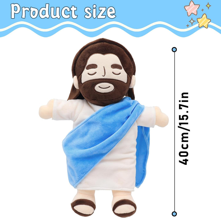 Lisslune | Soothing Jesus Plush Toy with Calming Breathing & Sounds