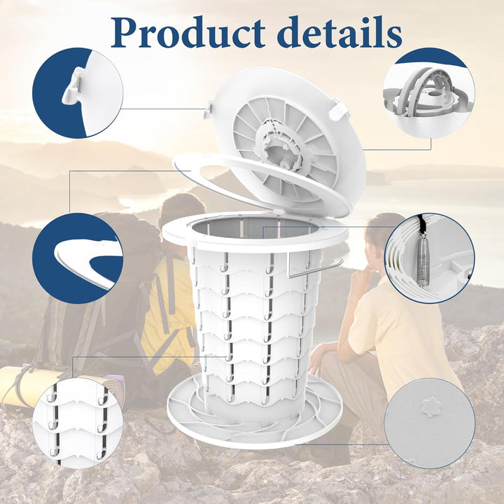Lisslune | Portable Toilet with Adjustable Height – CampMate