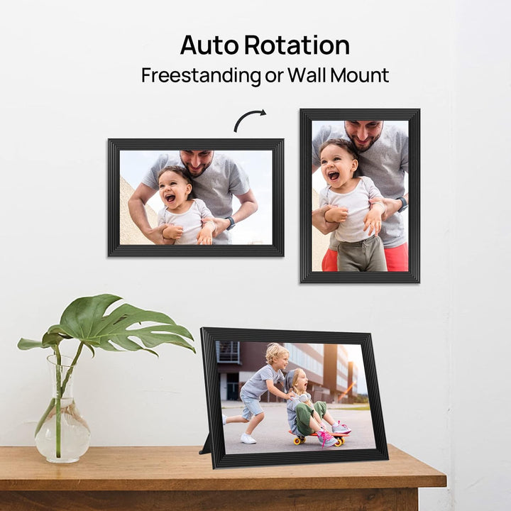 Lisslune | High-Resolution Digital Photo Frame Top-Rated Electric Picture Frame with Video Playback and Camera Features