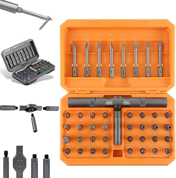 Lisslune | 42-in-1 Magnetic Screwdriver Set – Precision Repair Tool Kit with Bits & Handle – Fixaro