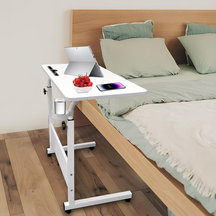 Lisslune | Adjustable Laptop Desk | Multi-Purpose, Height-Adjustable & Mobile for Home Office, Bedside or Sofa Use