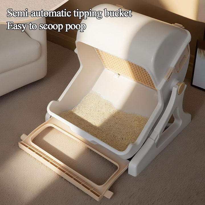 Lisslune | Automatic Odourless Litter Box with Open-Top Design – Felvora