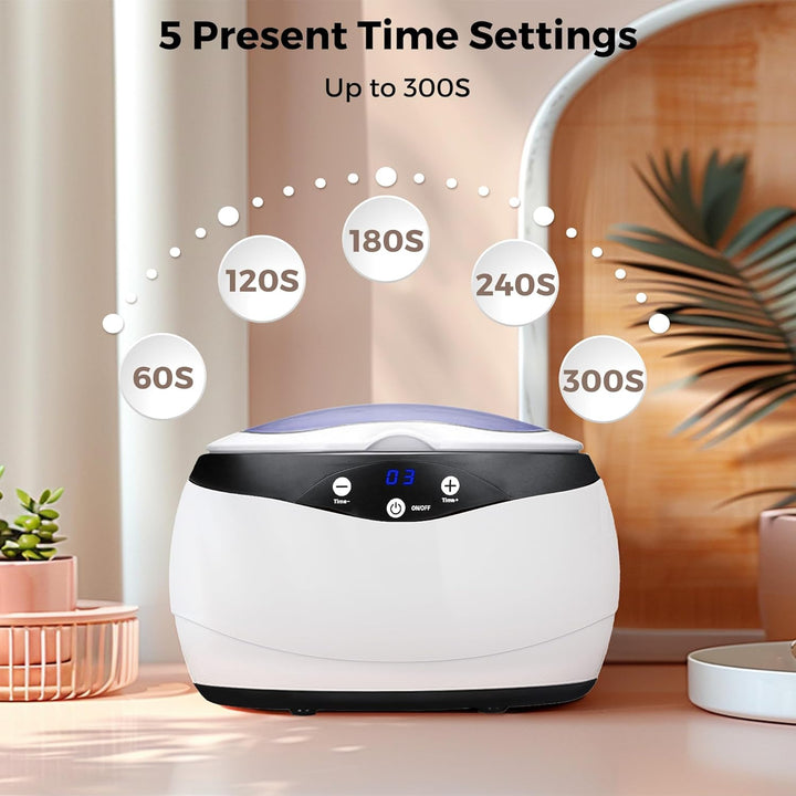 Lisslune | Ultrasonic Jewellery Cleaner 650ml with Watch Holder – ShineMate