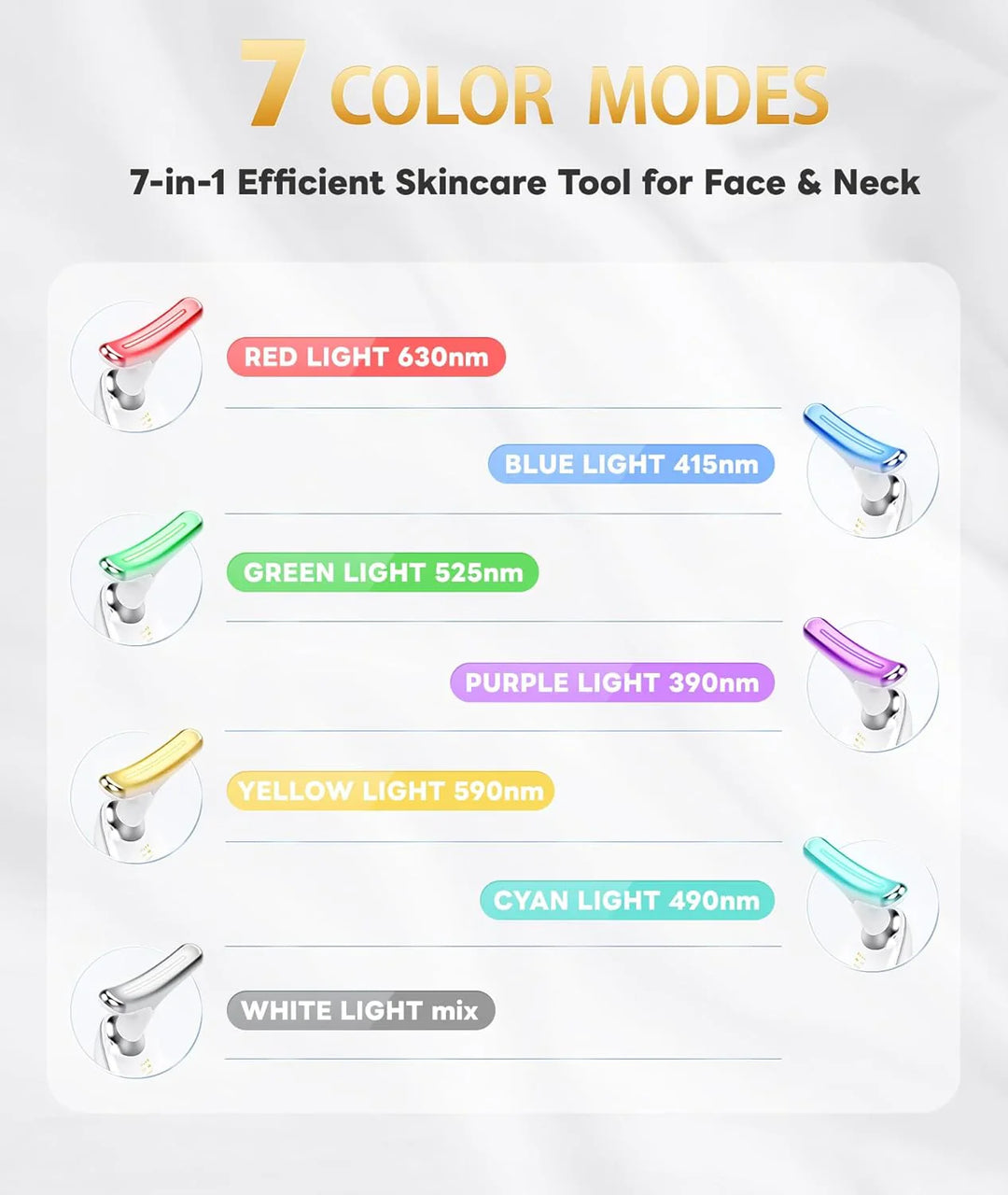 Lisslune | RadiantGlow 7-Color LED Face Mask