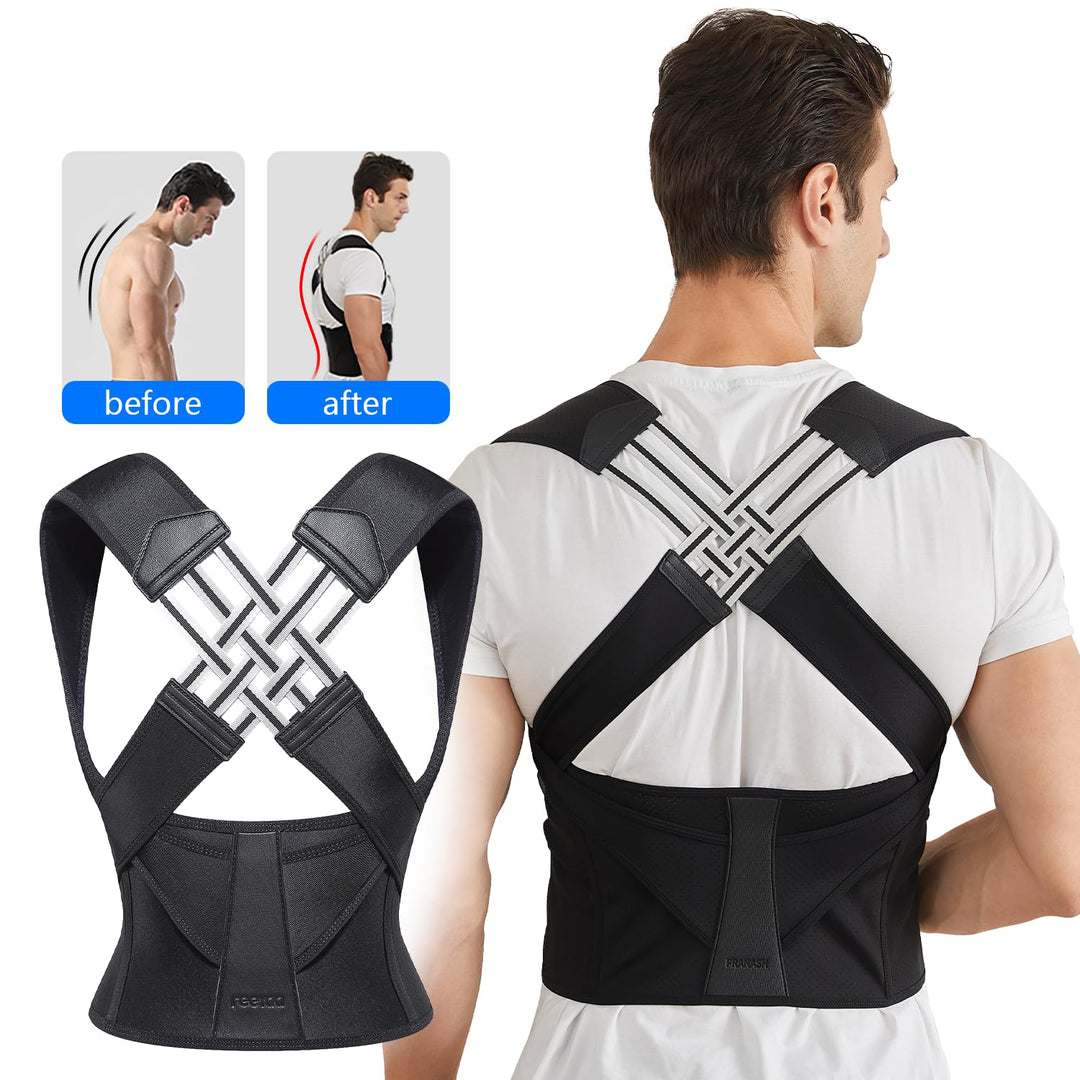 Lisslune | Back Posture Corrector | Adjustable, Breathable Design for Men & Women to Improve Posture and Reduce Back Pain