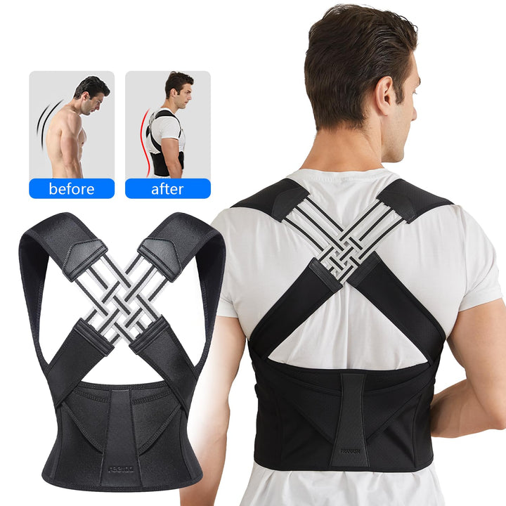 Lisslune | Back Posture Corrector | Adjustable, Breathable Design for Men & Women to Improve Posture and Reduce Back Pain