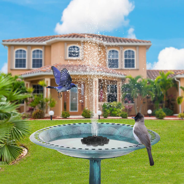 Lisslune | Solar-powered fountain for the garden – Flower design water feature for ponds and pools