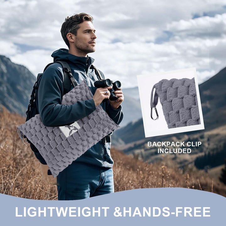 Lisslune | Packable Flannel Travel Blanket with Pillow Bag and Luggage Sleeve – Trevora