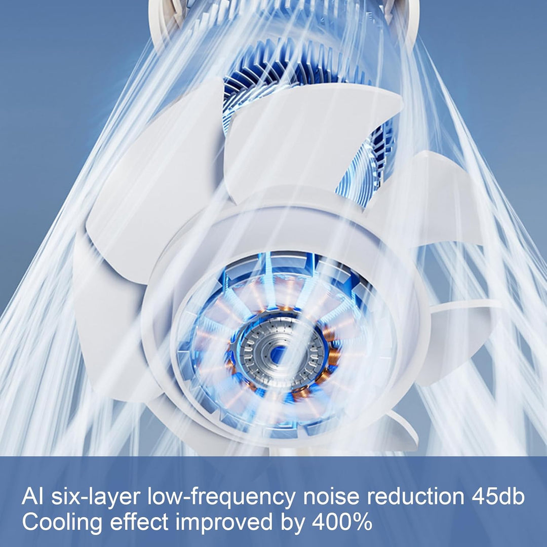 Lisslune | Portable Foldable Handheld Fan with LED Display 100 Speeds