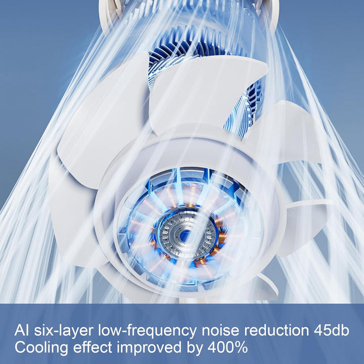 Lisslune | Portable Foldable Handheld Fan with LED Display 100 Speeds