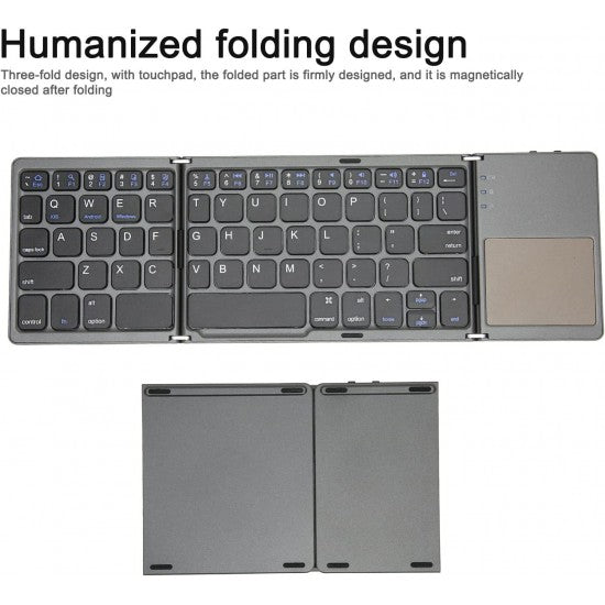 Lisslune | Wireless foldable Bluetooth keyboard, compact, foldable and ready for productivity
