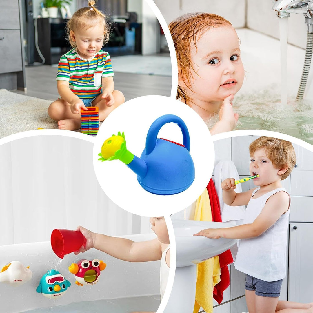 Lisslune | Children's watering can with flower mouth – Colorful plastic watering can for little gardeners