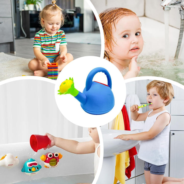 Lisslune | Children's watering can with flower mouth – Colorful plastic watering can for little gardeners