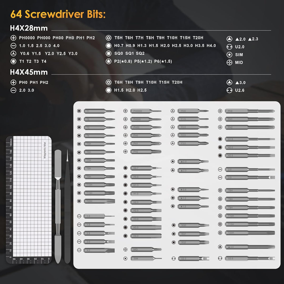 Lisslune | ProFix 68-in-1 Electric Precision Screwdriver Set