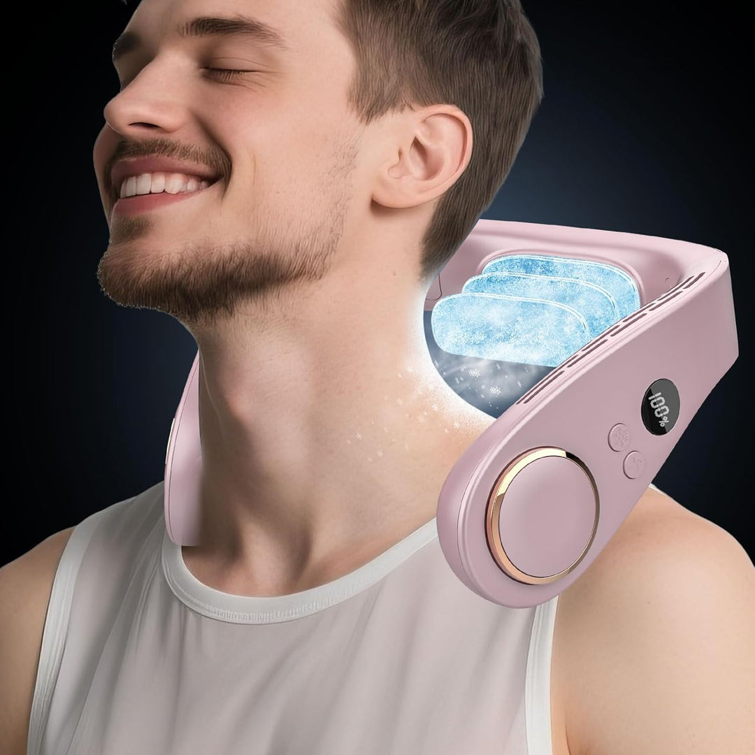 Lisslune | Neck Cooler Pro – Bladeless Neck Fan with Cooling Plate and LED Display