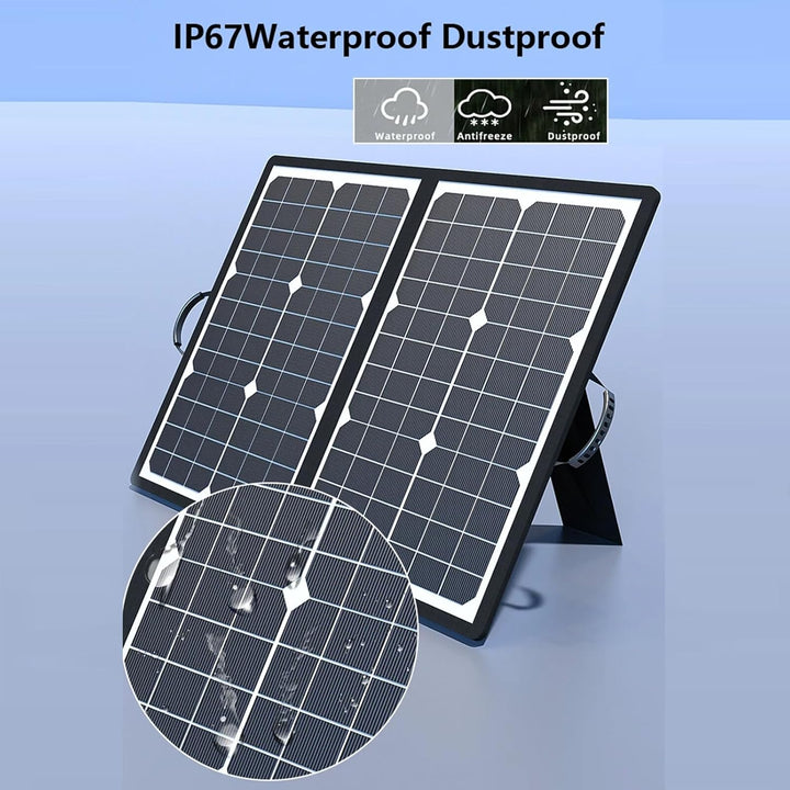 Lisslune | SolaraX 1000W Foldable Solar Panel Kit – Portable Off-Grid Power with MPPT Charging