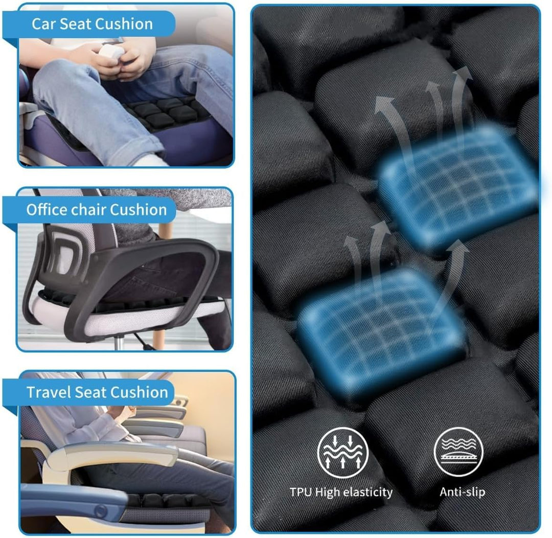 Lisslune | Inflatable Travel Seat Cushion with Ergonomic Pressure Relief – AirComfort