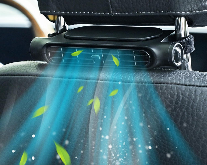 Lisslune | 3 Speeds USB Car Cooling Fan & Headrest Mount – AutoBreeze (1+1 FREE)